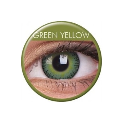 MaxVue ColorVue Fusion Yellow Green barevné tříměsíční dioptrické 2 čočky