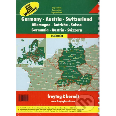 Germany Austria Switzerland 1:300 000