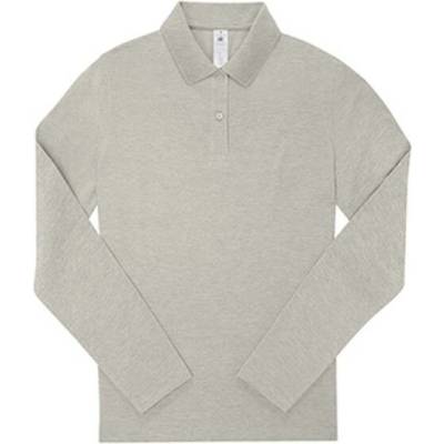 B&C Dámské polo triko PW464 Heather Grey Fog