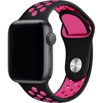 Eternico Sporty na Apple Watch 38 mm/40 mm/41 mm Vibrant Pink and Black AET-AWSP-PiBl-38