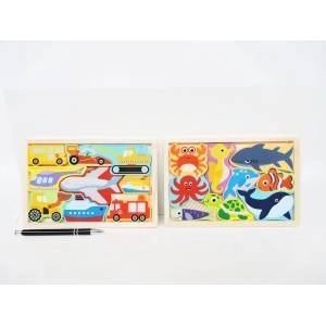 Fisher Price AST. WOOD, 15x22 cm, vehicles, 2 wz
