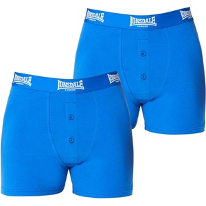 Lonsdale Мъжки боксерки Lonsdale 2 Pack Boxer Shorts Mens - Blue