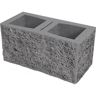 Tvárnice plotová štípaná DITON D2 s fazetou přírodní 190×385×190 mm