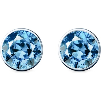 SAVICKI Обеци The Journey: бяло злато, сини лабораторни диаманти