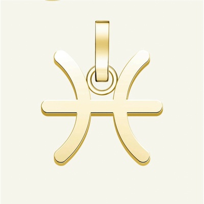 Rosefield висулка в златист цвят Zodiac Symbol Риби Rosefield | Lilav | ЖЕНИ | ЕДИН РАЗМЕР
