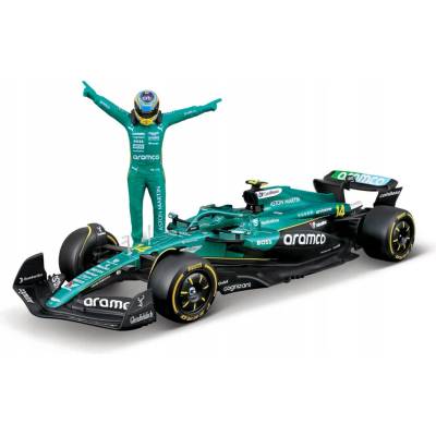BBURAGO FORMULE F1 Aston Martin AMR25 FIGURKA ALONSO MODEL 18-28071 1:24