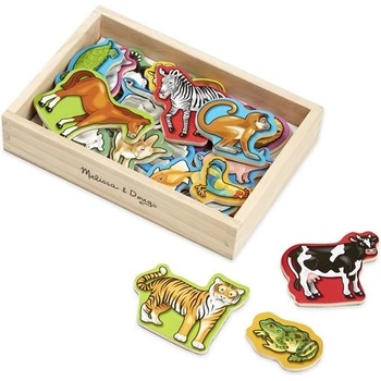 Melissa & Doug - Магнитен комплект - Дървени животни