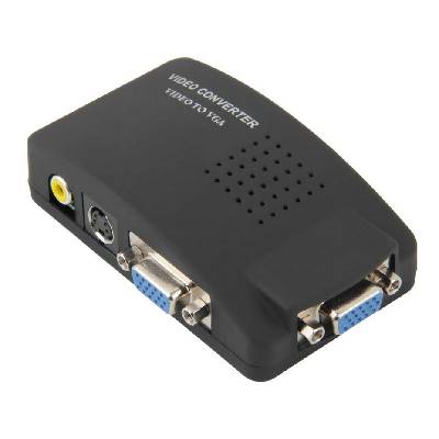 Конвертор dt av към vga, Черен - 18256 (18256)