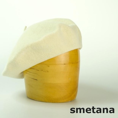 Dámský vlněný baret 115´ smetana