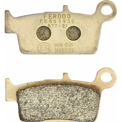 FERODO sada brzdových destiček, kotoučová brzda DERBI GPR 50 (NUDE) 04-06, GAS GAS EC 300, 125, 200, 400FSE, 250 00-07, FSE 450 04-06, MC 125, 250 00-07, HONDA CR 250R, 500R, 85R, 125R, 80R, 85RB 87-0
