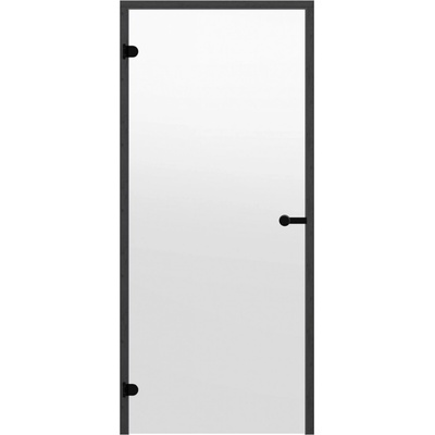 HARVIA 7x19, čiré 690x1890 mm, borovice, černý rám