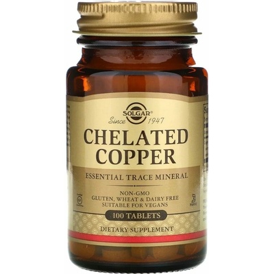 Solgar chelátová meď 2 5 mg 100 tabliet