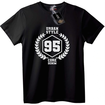 NOONEBRAND Тениска Градски Стил 95 Основен Деним - 7XL, Black