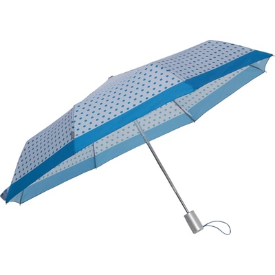 Samsonite Alu Drop S 3 sect. manuální deštník A726 blue dots