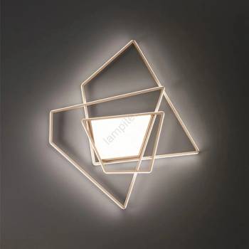 Ondaluce - Димируемо LED таванно осветително тяло GALAXY LED/90W/230V златно (OND0115)