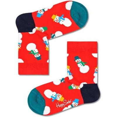 Чорапи Happy socks Snowman socks - Red (Multicolored)