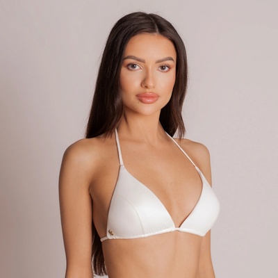 La Reina Push Up trojúhelníkový vrchní díl plavek bikini Klasik ivory bílá