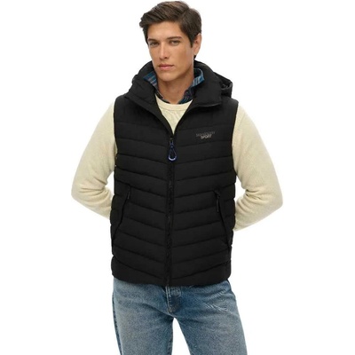SUPERDRY Потник Superdry Fuji Padded Down Vest - Black (Black)