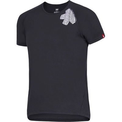 Ocun Мъжка тениска Ocun Bamboo T Blossom T-shirt - Dark Grey India Ink - размер XL (016-6954-0514)