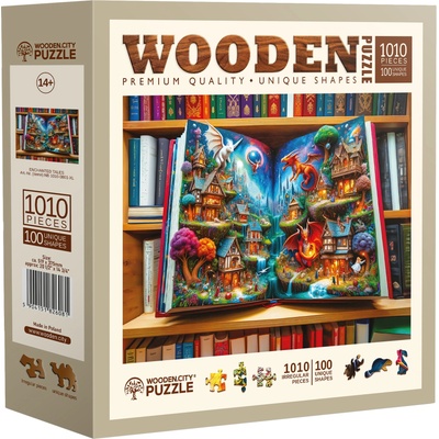 Дървен пъзел Wooden City, 1010 части - Омагьосани приказки (NB 0801-XL)