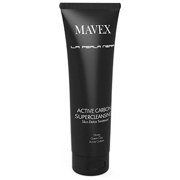 Mavex Active Carbon SuperCleansing detoxikační pleťový mycí gel s obsahem bioaktivního uhlí pro hloubkovou očistu a detoxikaci pleti 250 ml