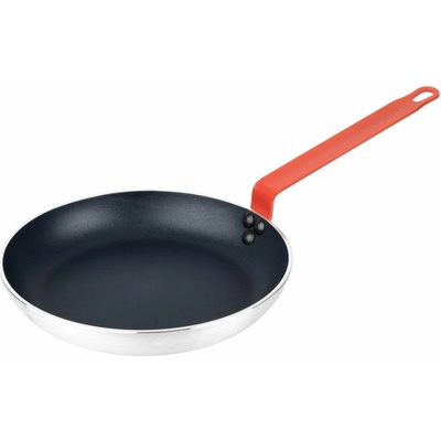 Gastrofans Hliníková nepřilnavá pánev Hygiplas Teflon Platinum Plus - Ø 28 cm - červená rukojeť