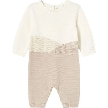 Mayoral Трикотажен гащеризон Mayoral - Мръснобял, 1-2 м (15-02611-016-1-2)