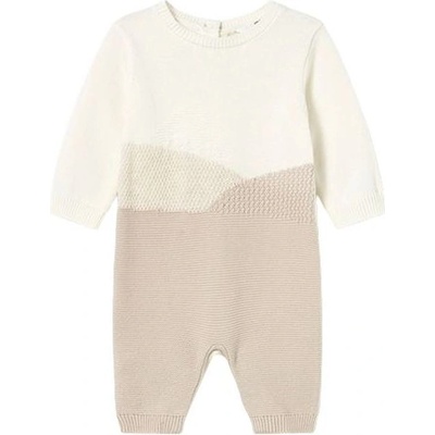 Mayoral Трикотажен гащеризон Mayoral - Мръснобял, 1-2 м (15-02611-016-1-2)