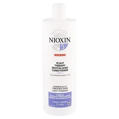 Nioxin System 5 lehký kondicionér pro mírné řídnutí normálních až silných přírodních i chemicky ošetřených vlasů Scalp Revitaliser Conditioner Medium to Coarse Hair Normal to Thin-Looking 1000 ml