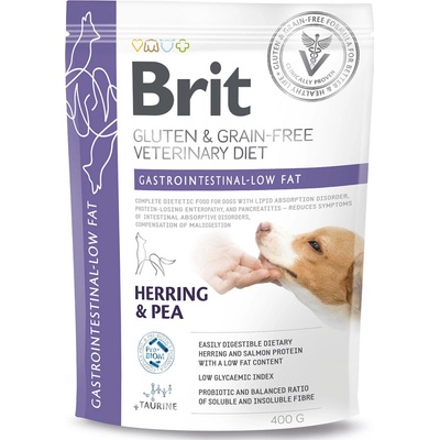 Brit Veterinary Diet Dog Grain Free Gastrointestinal Low Fat 0,4 kg