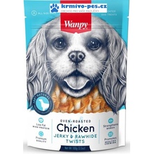 Wanpy Dog Chicken Jerky & Rawhide Twists 100 g