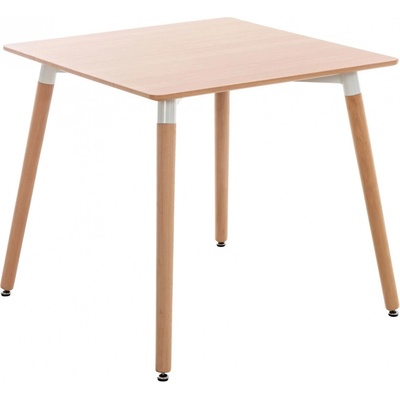 Design-Shop Stůl dřevěný Viborg 80 natura 75 x 80 x 80 cm