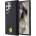 Ferrari PU Bottom Carbon Leather Hard Case - кожен кейс за Samsung Galaxy S24 Ultra (черен)