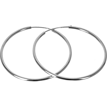 Argento Stříbrné náušnice kruhy - 50 mm průměr 65561