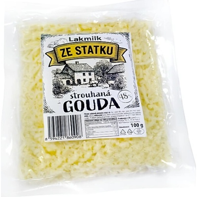 Lakmilk Gouda 48% strouhaná 100 g