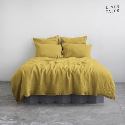 Linen Tales Жълто спално бельо спално бельо за единично легло 14 0x200 cm - Linen Tales (LT-DCS-140x200/50x70-LC)