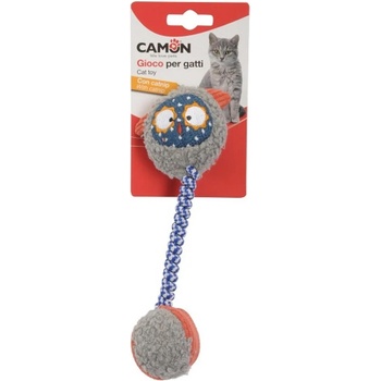 Camon Cat toy with catnip - Cat with spring - Забавна котешка играчка - плюшена топка с пружина