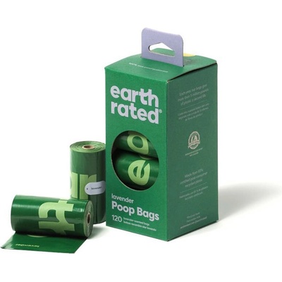Earth Rated Sáčky na psí exkrementy s vůní levandule 8 rolí x 120 sáčků