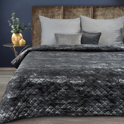 Takoy PREMIUM Sametový přehoz na postel BLINK 3 prošívaný vzorem lesklého oděru-HF-452247 | 220 x 240 cm