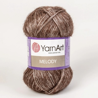 Pletací / háčkovací příze YarnArt MELODY 885 světle hnědá, efektní, 100g/230m