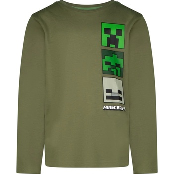 Minecraft Блуза с дълъг ръкав Minecraft Skins Dark Green, размер 116 (GC-MNCT-262_116)