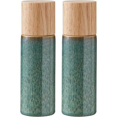 Зелен керамичен комплект от мелнички за сол и пипер 2 бр. Gastro Green - Bitz (821501)