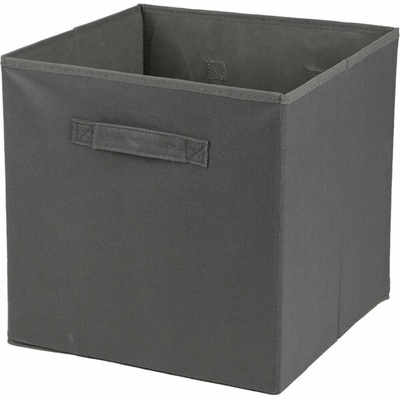 Dochtmann Box Callax úložný box z manšestru tmavo sivý 31 × 31 × 31 cm