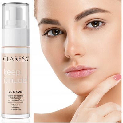 Claresa Keep It Nude! Hydratační make-up sjednocující tón pleti 101 Light 30 ml