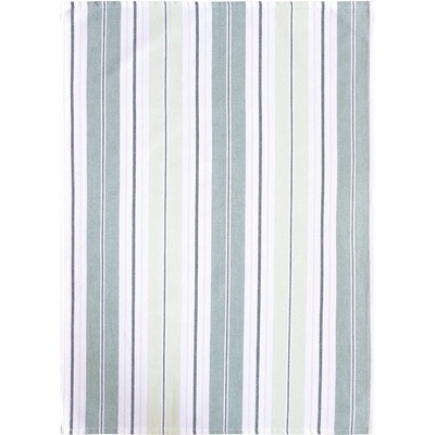 SCANquilt utěrka SCANDIA pruhy bílozelenkavá 50 x 70 cm