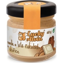 Lucky Alvin Mandle a biela čokoláda škorica 40 g