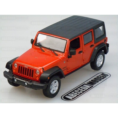 Maisto Jeep Wrangler Unlimited 2015 oranžová O 1:24