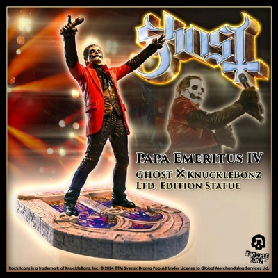 KNUCKLEBONZ Ghost Rock Iconz Papa Emeritus IV KNBZ GHOSTPAPA4RED100