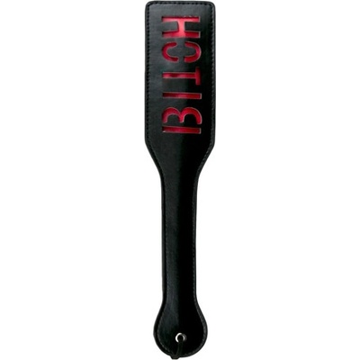 Easytoys Fetish Collection Black Leather Paddle - Bitch