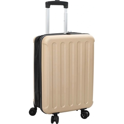 vidaXL Куфар с заключване Шампанско 34 x 23 x 55.5 см ABS пластмаса (42006254)